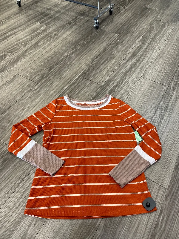 Top Long Sleeve By Clothes Mentor In Orange, Size: M Artistic Men's Avant