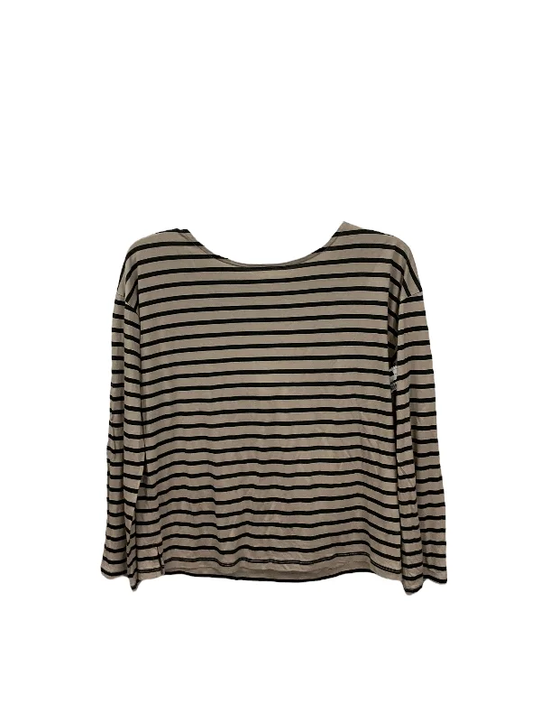 Top Long Sleeve By Madewell In Taupe, Size: Xs Stylish Men's Neon
