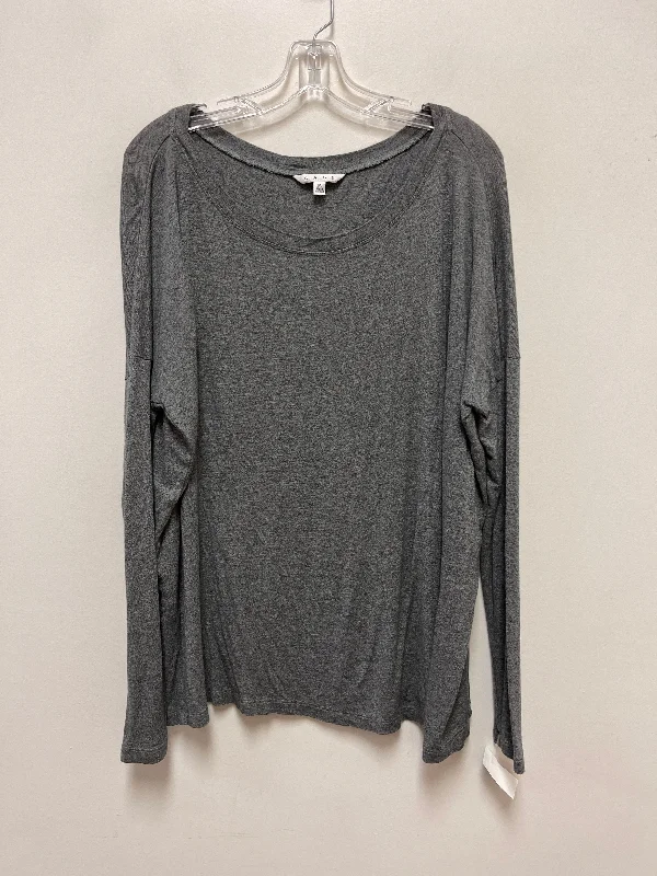 Top Long Sleeve By Cabi In Grey, Size: M Bohemian Men's Free