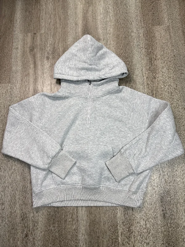 Sweatshirt Hoodie By Clothes Mentor In Grey, Size: Xl Sporty Men's Athleisure 