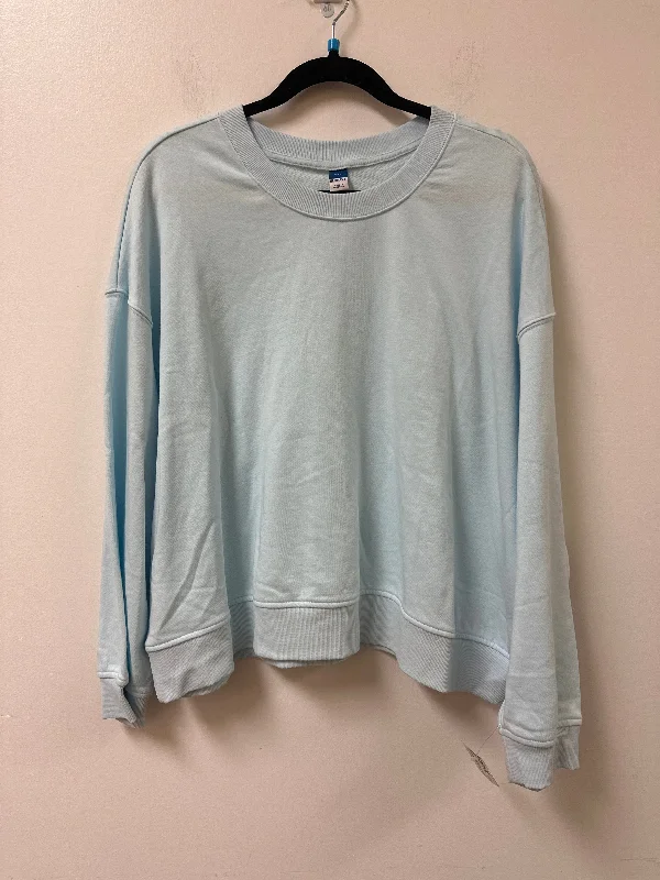 Sweatshirt Crewneck By Old Navy In Blue, Size: 2x Modern Men's Geometric