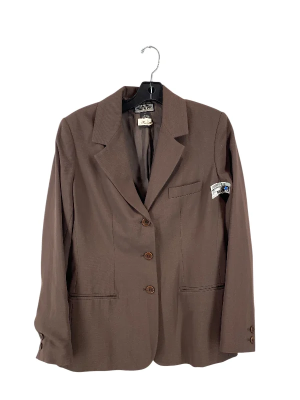 Blazer By Clothes Mentor In Brown, Size: 2 Traditional Men's Country