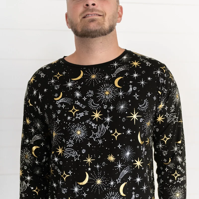 Celebration Stars Men's Pajama Top Streetwear Style