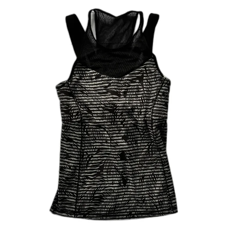 Athletic Tank Top By Lululemon In Striped Pattern, Size: 6 Gym