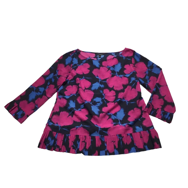 Top Long Sleeve By Banana Republic In Blue & Pink, Size: M Bohemian Men's Free