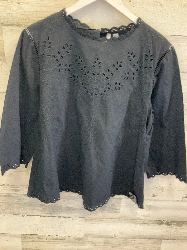 Top 3/4 Sleeve By Lc Lauren Conrad In Black, Size: Xl Youthful Men's Pop