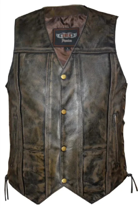 Men's Dupe Vest Distressed Practical Men's Multi