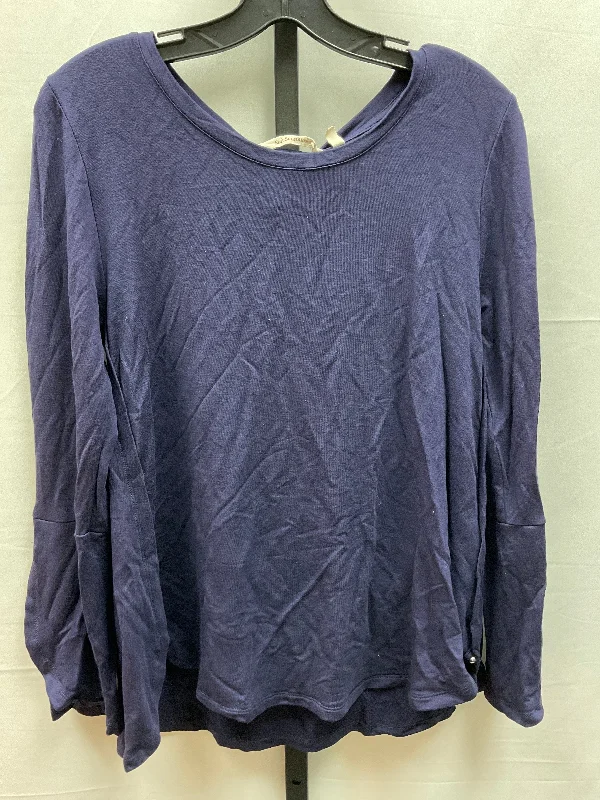 Top Long Sleeve By Soft Surroundings In Navy, Size: M Street