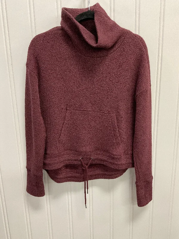 Sweatshirt Collar By Sweaty Betty In Maroon, Size: Xs Stylish Men's Tropical 