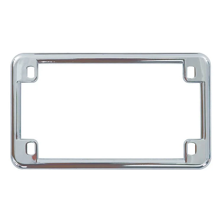 Motorcycle License Plate Frame Chrome Trendy Men's Bucket