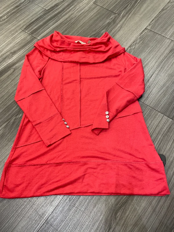 Top Long Sleeve By Soft Surroundings In Red, Size: M Casual Men's Short