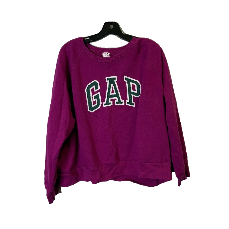 Sweatshirt Crewneck By Gap In Purple, Size: Xxl Relaxed Men's Australian 
