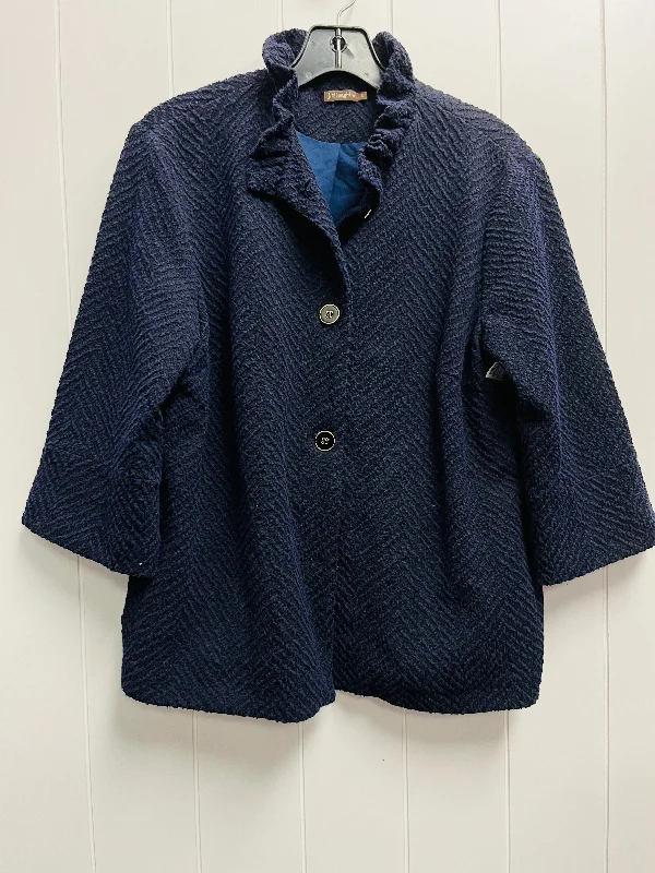 Blazer By J Mclaughlin In Navy, Size: S Streetwear Style