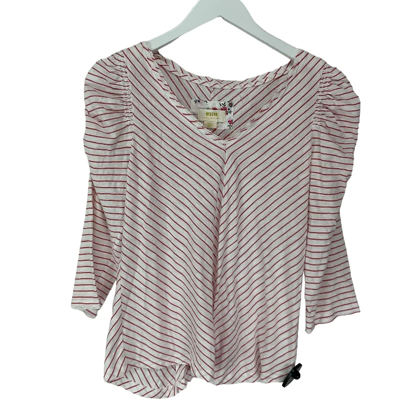 Top Long Sleeve By Maeve In Striped Pattern, Size: S Beach