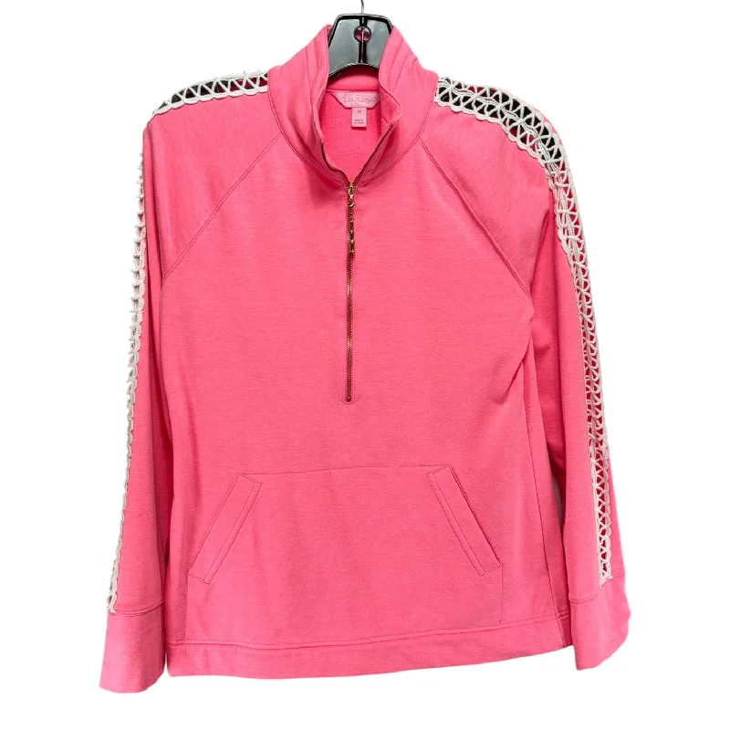 Skipper Popover Designer By Lilly Pulitzer In Heathered Pascha Pink, Size: XS Casual Men's Loose