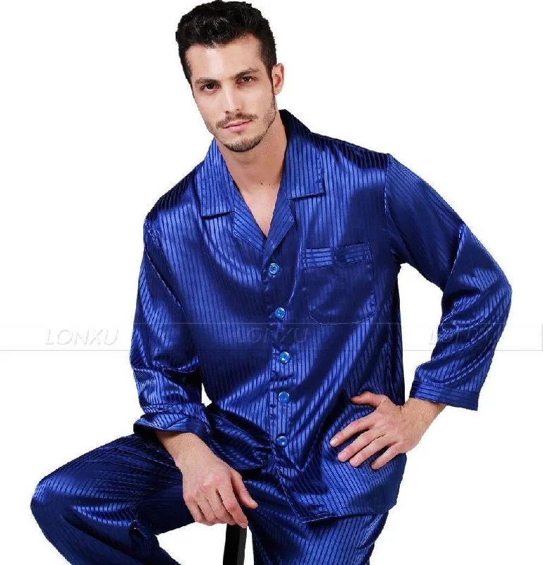 Don't Wake Me Up Men Pajama Set Sleek Men's Metallic