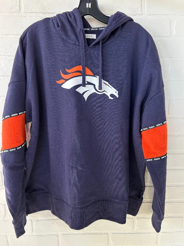 Sweatshirt Hoodie By Clothes Mentor In Blue & Orange, Size: Xl Modern Men's Tech