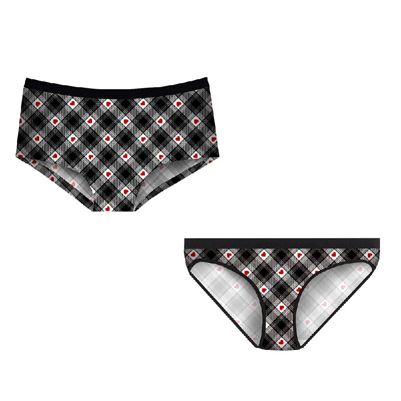 Matching Pairs Cheeky/Bikini - Valentine Polished Men's Silk