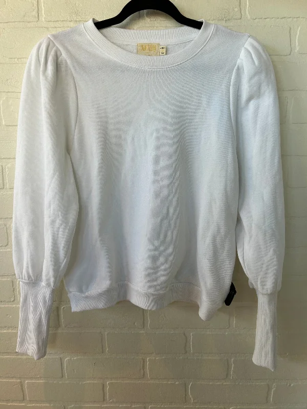 Sweatshirt Crewneck By Nation In White, Size: S Polished Men's Silk