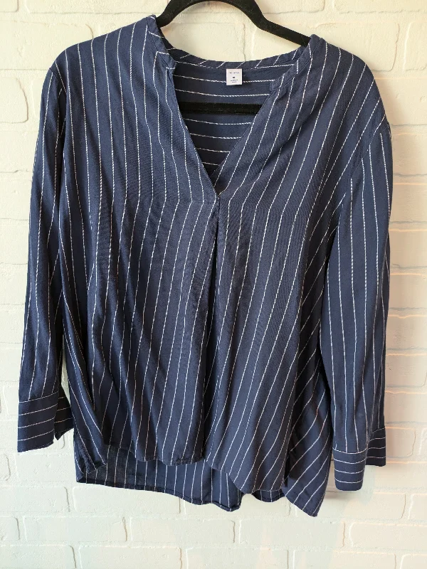 Top Long Sleeve By Old Navy In Blue & White, Size: Xl Confident Men's Power