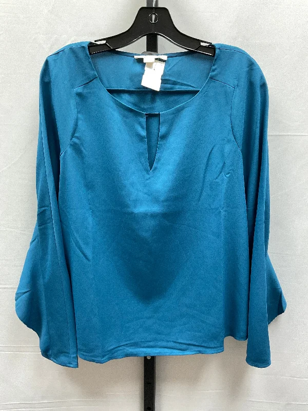 Top Long Sleeve By Clothes Mentor In Blue, Size: S Elegant Men's Cashmere