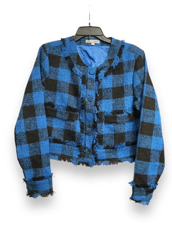 Blazer By Wdny In Black & Blue, Size: L Practical Men's Quick