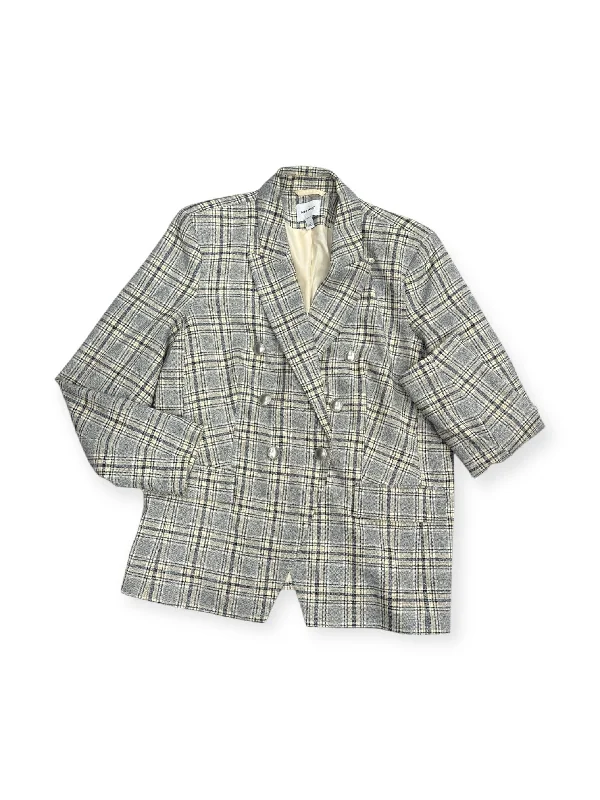 Blazer By Nine West In Plaid Pattern, Size: L Cclassic Men's Tweed