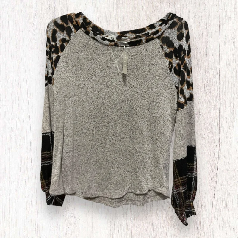Top Long Sleeve By Maurices In Animal Print, Size: S Modern Men's Geometric