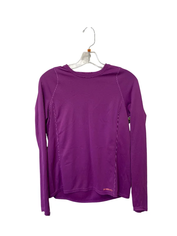 Top Long Sleeve By Patagonia In Purple, Size: S Hip Men's Retro