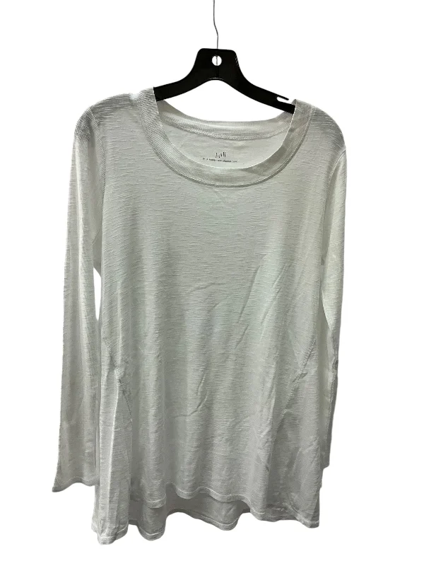 Top Long Sleeve Basic By J Jill In White, Size: S Classic Men's Pin