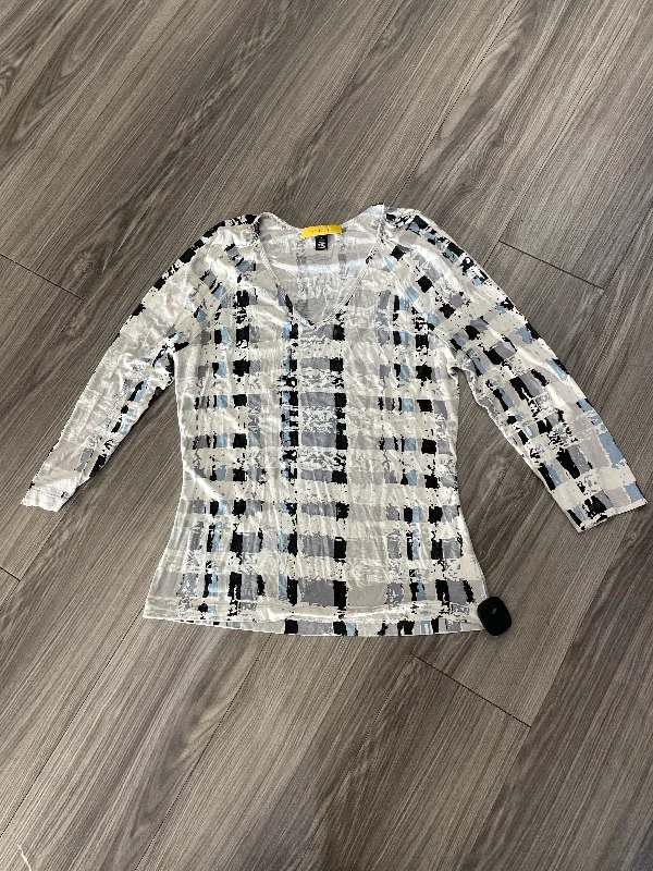 Top Long Sleeve By St John Collection In Multi-colored, Size: M Elegant Men's Formal 