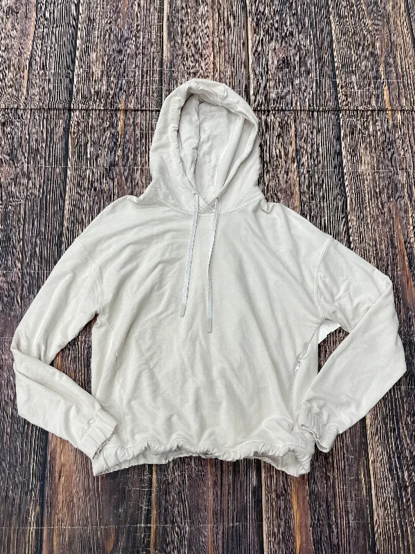 Athletic Sweatshirt Hoodie By Lululemon In White, Size: 8 Bold Men's Statement