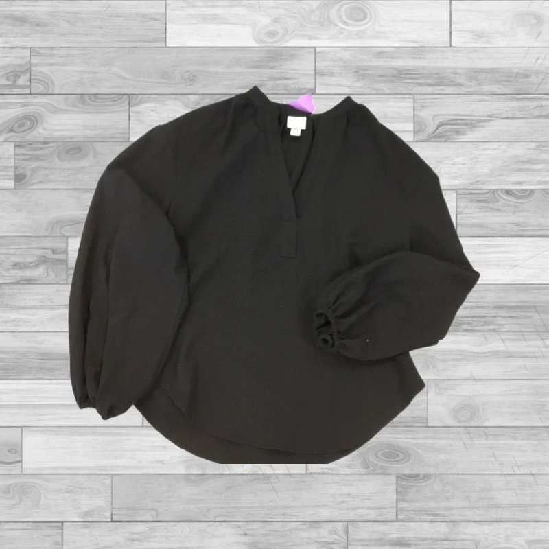 Top Long Sleeve By A New Day In Black, Size: Xs Cozy Men's Sherpa