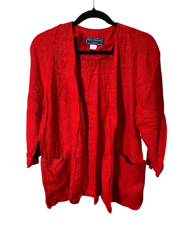 Blazer By Norton Mcnaughton In Red, Size: M Unique Men's Upcycled