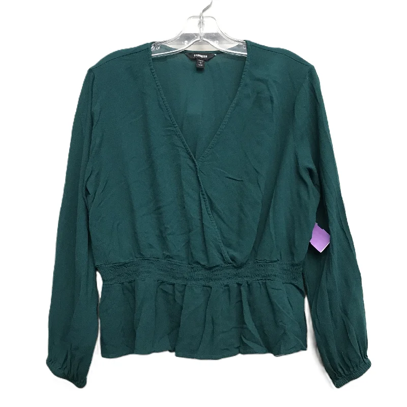 Top Long Sleeve By Express In Green, Size: L Bold Men's Statement