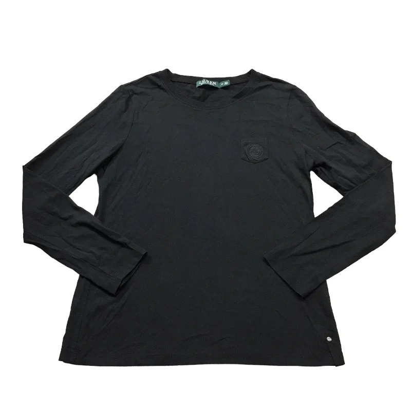 Top Long Sleeve Basic By Ralph Lauren In Black, Size: M Dapper Men's 1920S