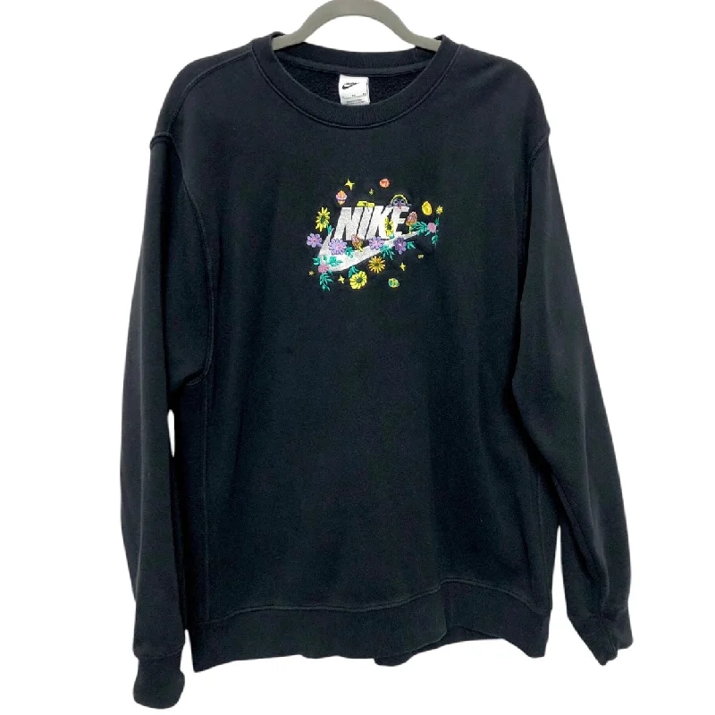 Sweatshirt Crewneck By Nike Apparel In Black, Size:Xl Cool Men's Skate