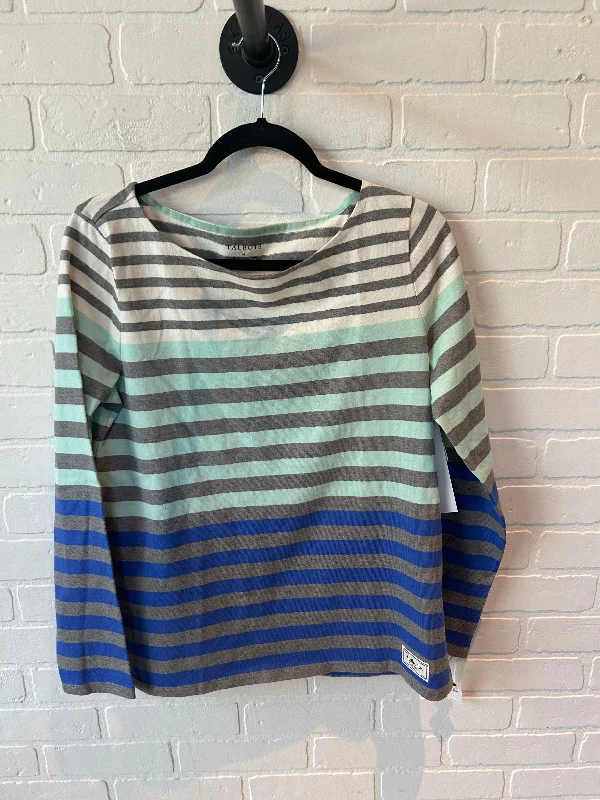 Top Long Sleeve By Talbots In Blue & Grey, Size: M Elegant Men's Cashmere