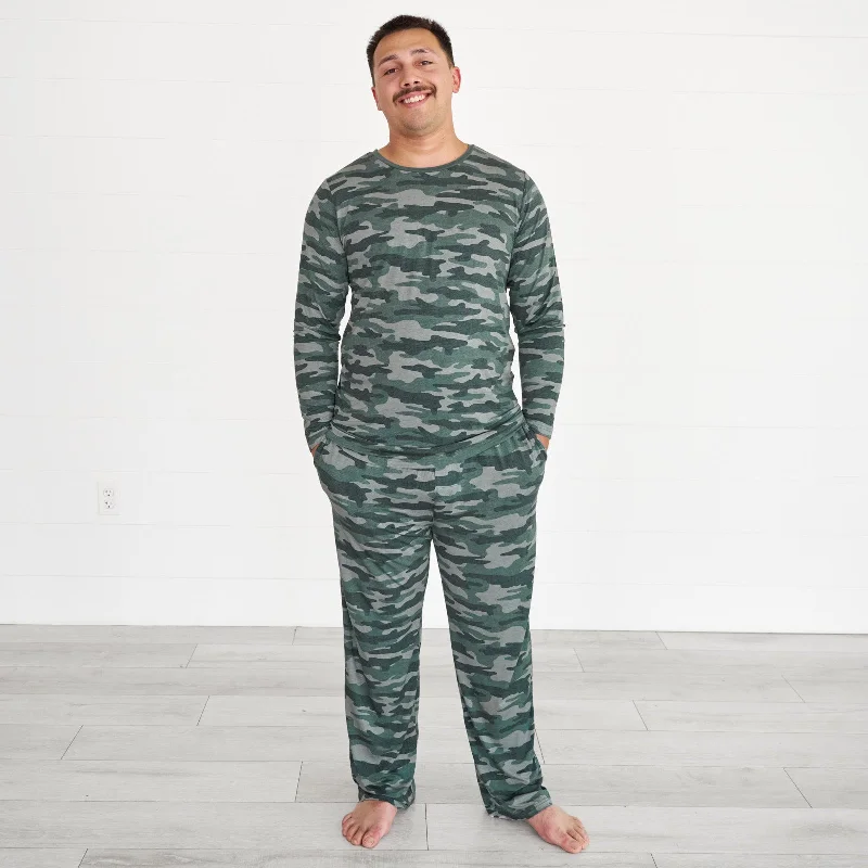 Vintage Camo Men's Pajama Top Hip Men's Urban