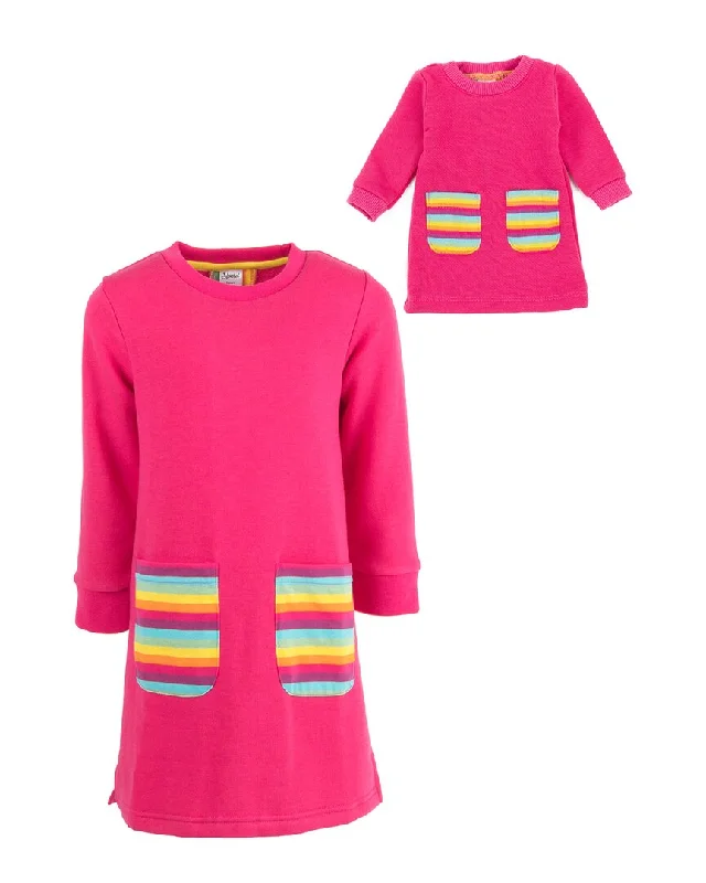 Leveret Girls & Doll Sweat Dress Refined Men's Classic 