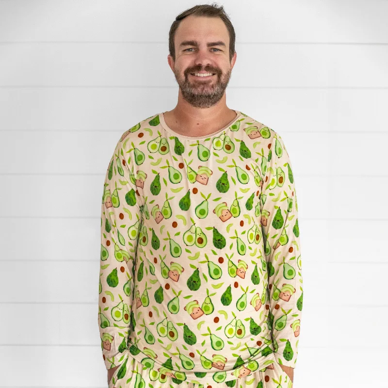 Avocado Toast Men's Pajama Top Cclassic Men's Tweed