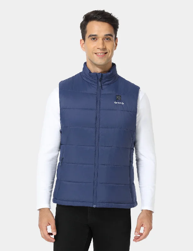 Men's Classic Heated Vest - Blue British Gentleman Style