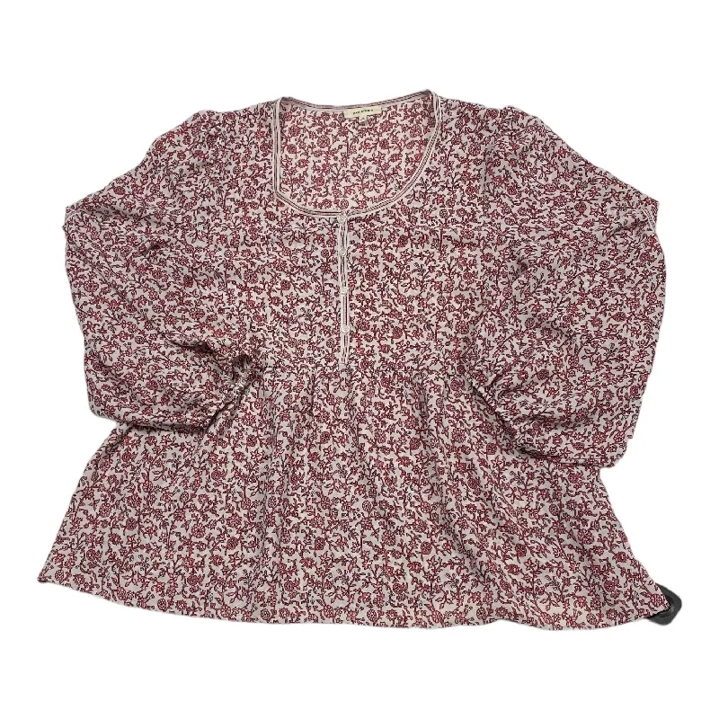 Top Long Sleeve By Max Studio In Pink, Size: Xl Unique Men's Upcycled