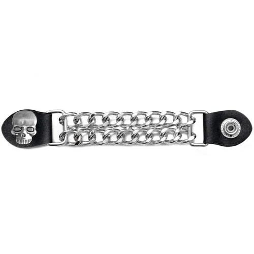 Chain Vest Extender - Skull Face Monochromatic Office Style