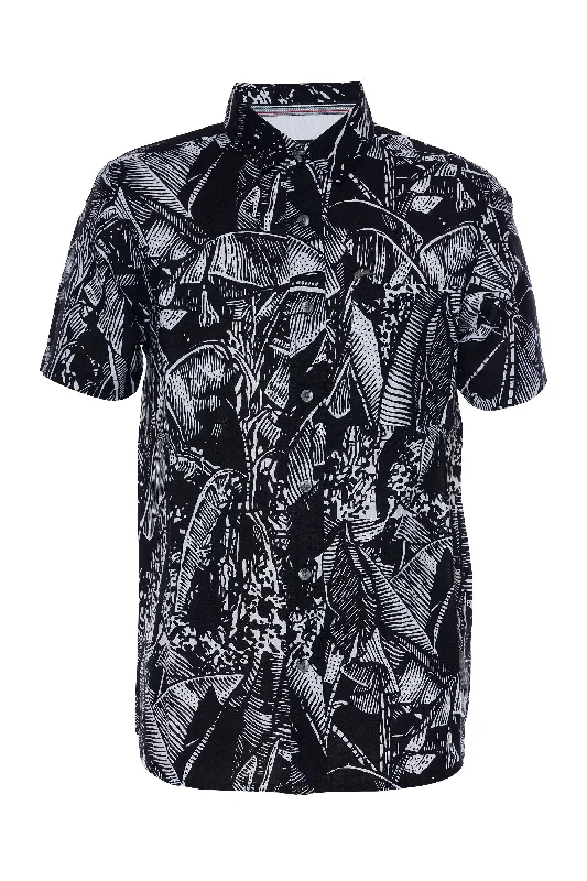 Nikolas | Printed Linen Shirt Elegant Men's Formal 