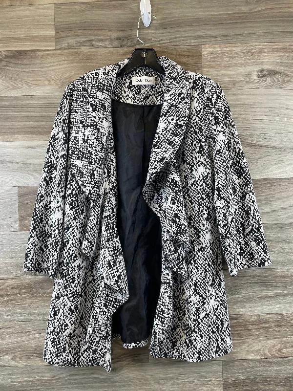 Blazer By Calvin Klein In Snakeskin Print, Size: M Minimalist Men's Casual 