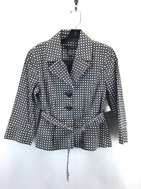 Blazer By Grace Elements In Black & White, Size: 6 Elegant Men's Formal 
