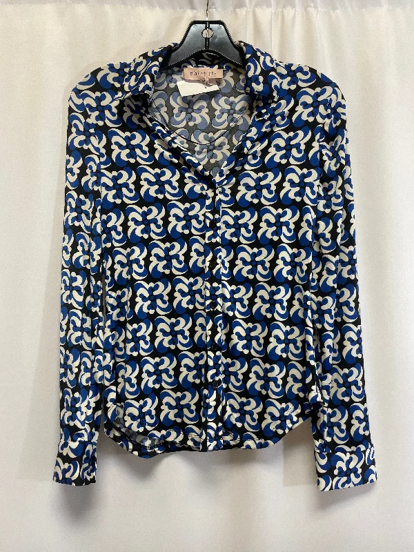 Top Long Sleeve By Philosophy In Blue, Size: L Athletic Men's High