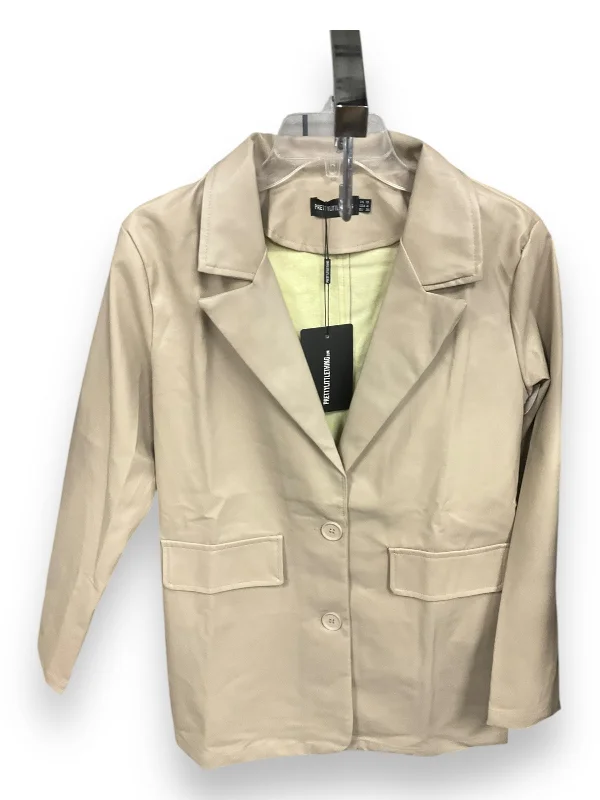 Blazer By Pretty Little Thing In Tan, Size: 8 Dynamic Men's Moto