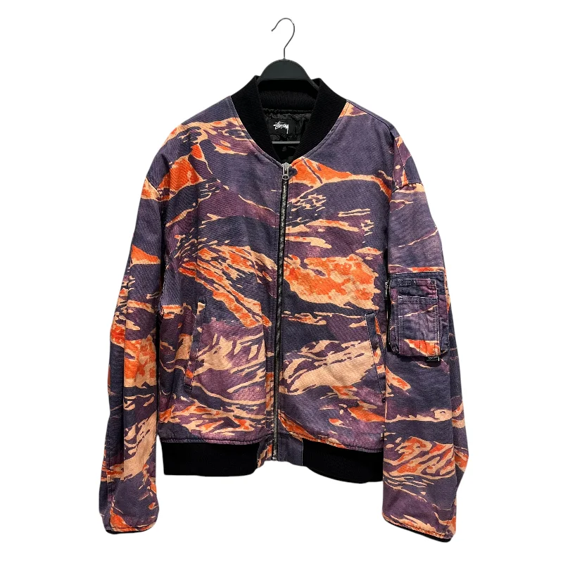 STUSSY/Jacket/XXL/Cotton/PUP/Camouflage/tigris canvas bomber jacket Organic